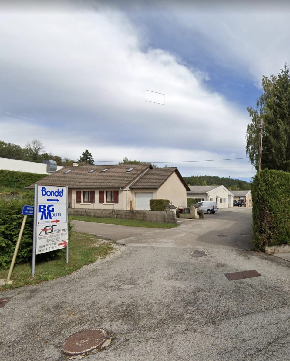 This is the front of the Bondet factory